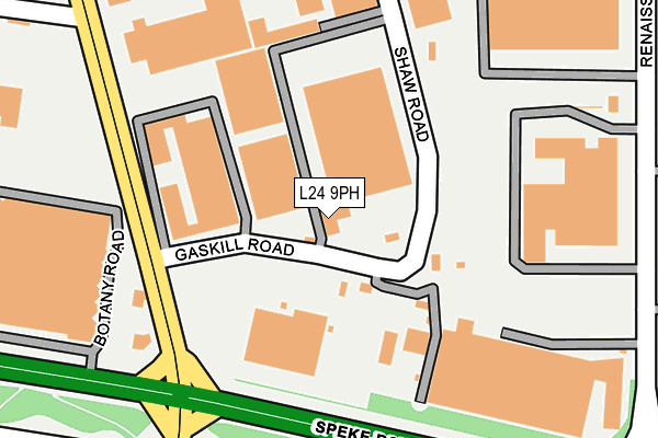 L24 9PH map - OS OpenMap – Local (Ordnance Survey)