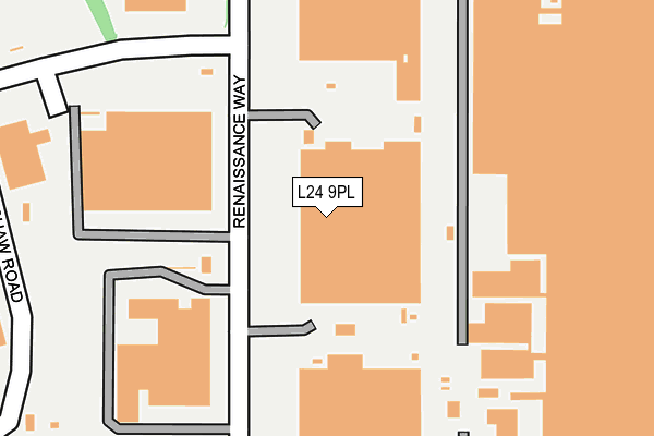 L24 9PL map - OS OpenMap – Local (Ordnance Survey)