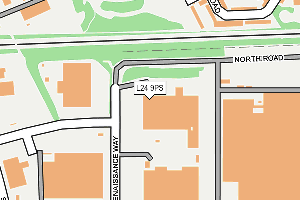 L24 9PS map - OS OpenMap – Local (Ordnance Survey)