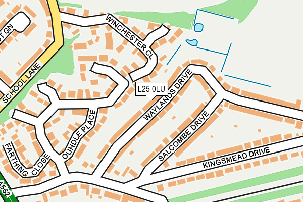 L25 0LU map - OS OpenMap – Local (Ordnance Survey)