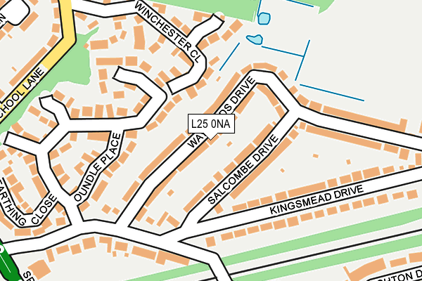 L25 0NA map - OS OpenMap – Local (Ordnance Survey)