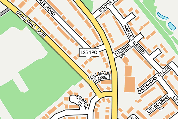 L25 1PQ map - OS OpenMap – Local (Ordnance Survey)