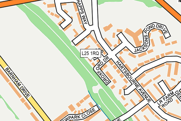 L25 1RQ map - OS OpenMap – Local (Ordnance Survey)