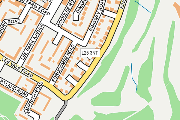 L25 3NT map - OS OpenMap – Local (Ordnance Survey)