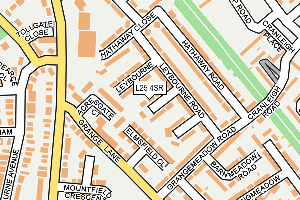 L25 4SR map - OS OpenMap – Local (Ordnance Survey)