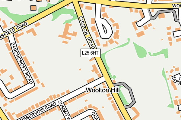 L25 6HT map - OS OpenMap – Local (Ordnance Survey)