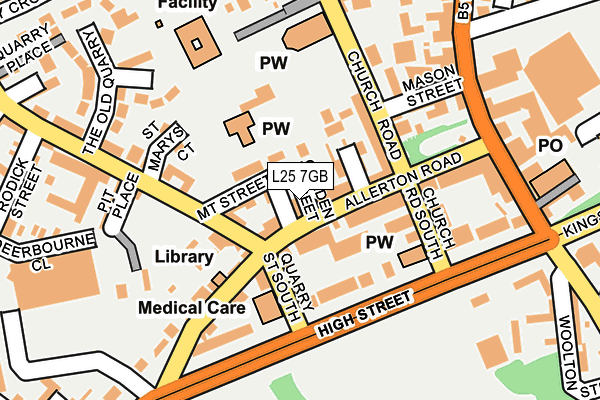 L25 7GB map - OS OpenMap – Local (Ordnance Survey)