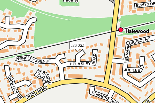 L26 0SZ map - OS OpenMap – Local (Ordnance Survey)