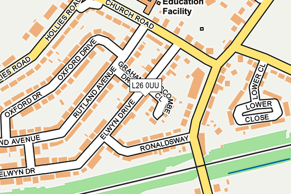 L26 0UU map - OS OpenMap – Local (Ordnance Survey)