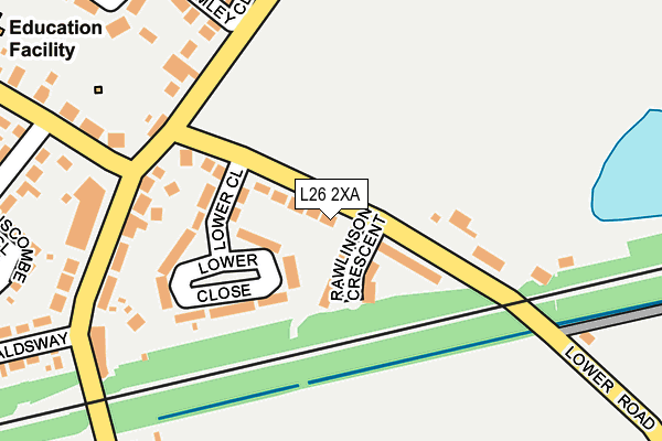 L26 2XA map - OS OpenMap – Local (Ordnance Survey)