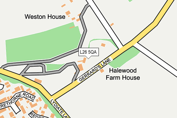 L26 5QA map - OS OpenMap – Local (Ordnance Survey)
