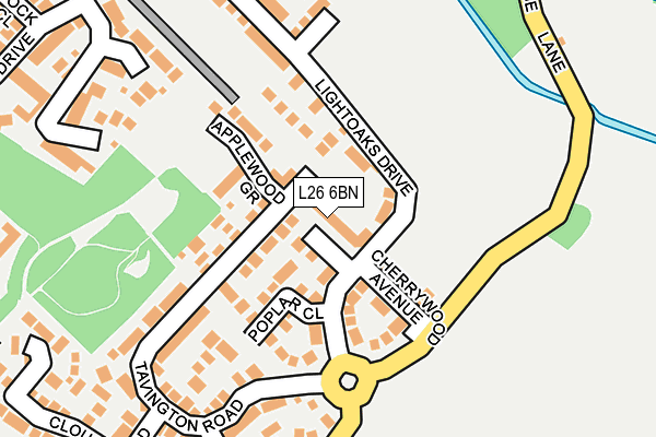 L26 6BN map - OS OpenMap – Local (Ordnance Survey)