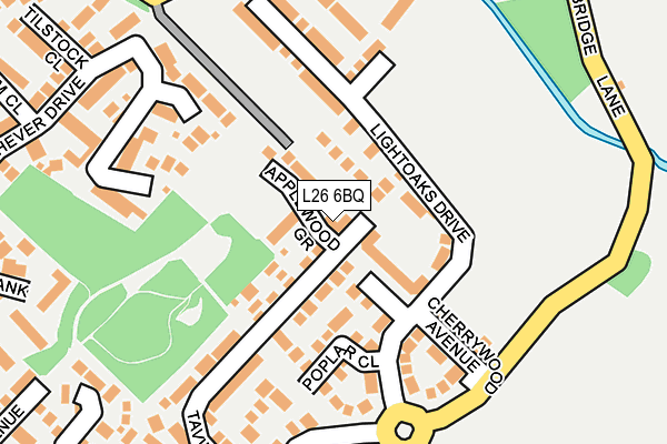 L26 6BQ map - OS OpenMap – Local (Ordnance Survey)