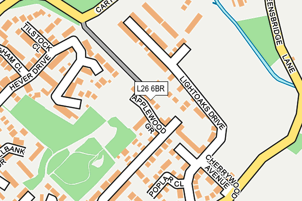 L26 6BR map - OS OpenMap – Local (Ordnance Survey)