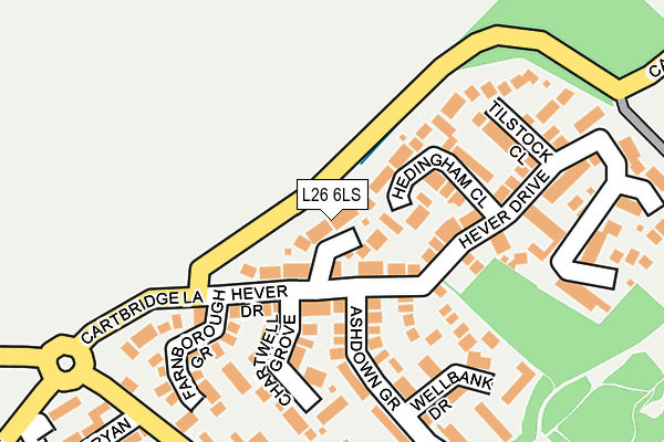 L26 6LS map - OS OpenMap – Local (Ordnance Survey)