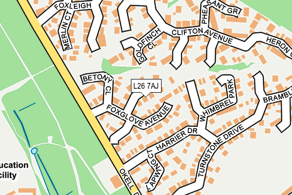 L26 7AJ map - OS OpenMap – Local (Ordnance Survey)