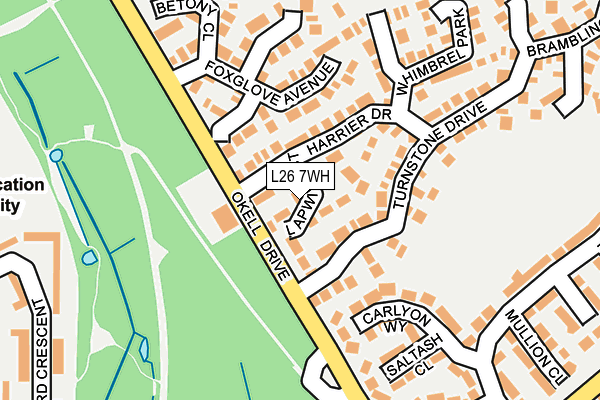 L26 7WH map - OS OpenMap – Local (Ordnance Survey)