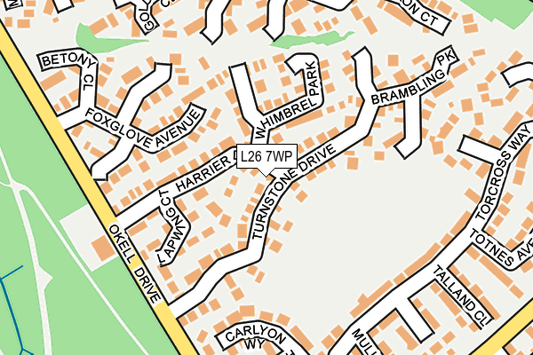L26 7WP map - OS OpenMap – Local (Ordnance Survey)