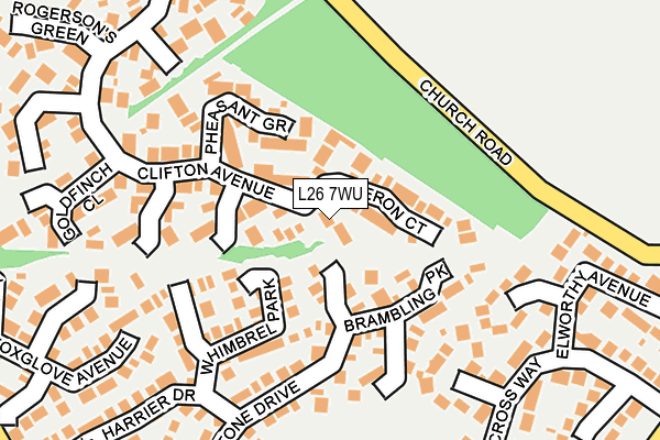 L26 7WU map - OS OpenMap – Local (Ordnance Survey)