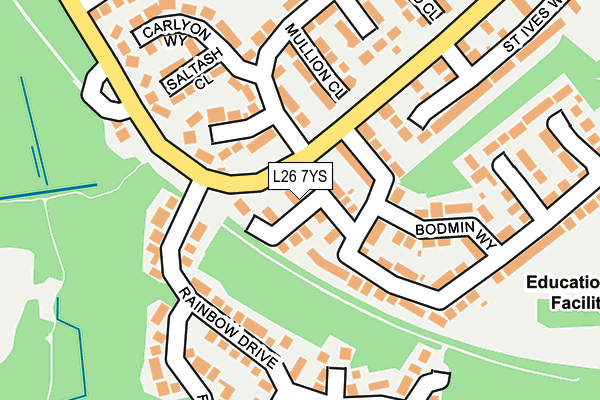 L26 7YS map - OS OpenMap – Local (Ordnance Survey)