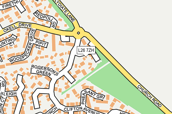 L26 7ZH map - OS OpenMap – Local (Ordnance Survey)
