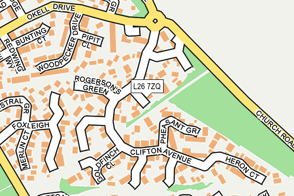 L26 7ZQ map - OS OpenMap – Local (Ordnance Survey)
