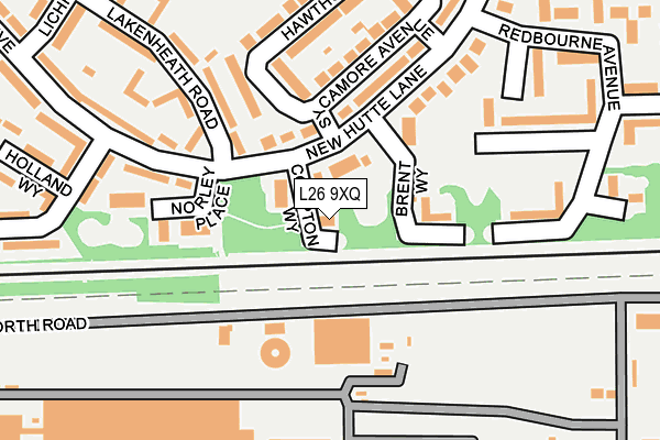 L26 9XQ map - OS OpenMap – Local (Ordnance Survey)