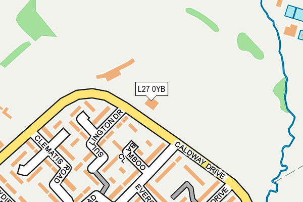 L27 0YB map - OS OpenMap – Local (Ordnance Survey)