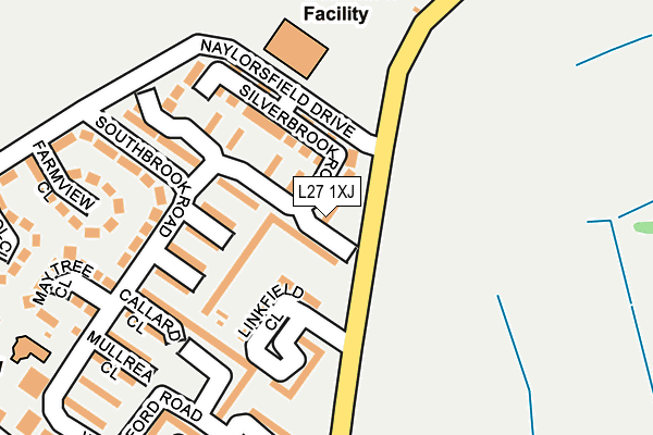L27 1XJ map - OS OpenMap – Local (Ordnance Survey)
