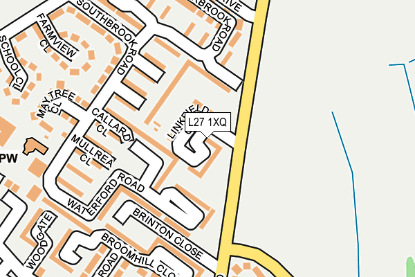 L27 1XQ map - OS OpenMap – Local (Ordnance Survey)