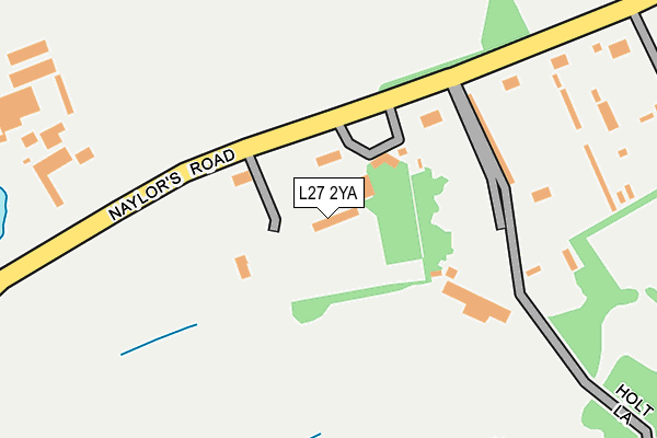 L27 2YA map - OS OpenMap – Local (Ordnance Survey)