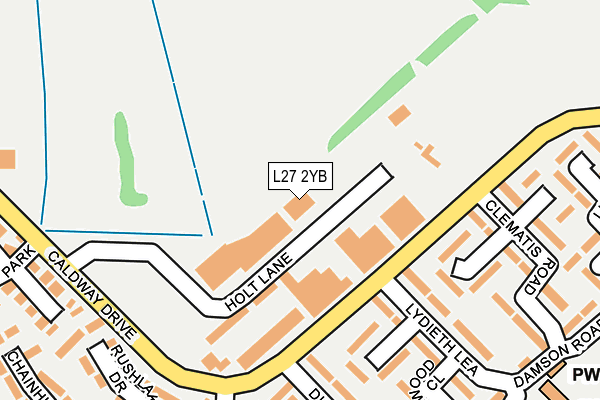 L27 2YB map - OS OpenMap – Local (Ordnance Survey)