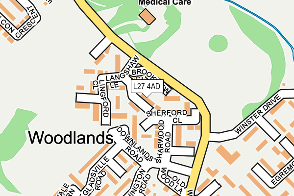 L27 4AD map - OS OpenMap – Local (Ordnance Survey)