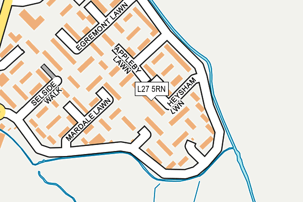 L27 5RN map - OS OpenMap – Local (Ordnance Survey)