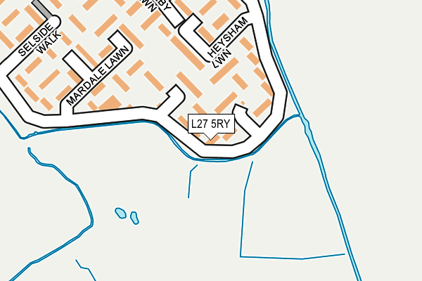 L27 5RY map - OS OpenMap – Local (Ordnance Survey)