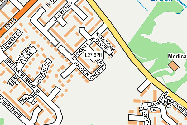 L27 6PH map - OS OpenMap – Local (Ordnance Survey)
