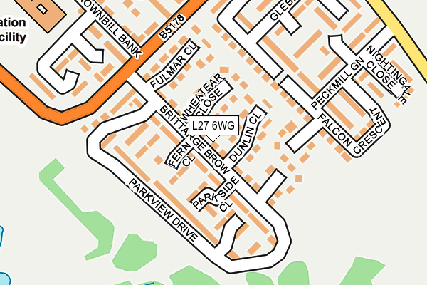 L27 6WG map - OS OpenMap – Local (Ordnance Survey)