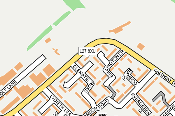 L27 8XU map - OS OpenMap – Local (Ordnance Survey)