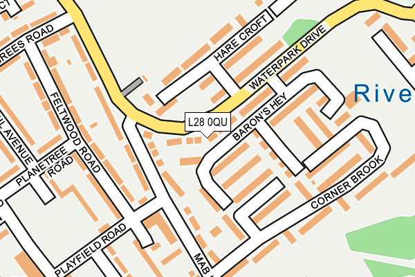 L28 0QU map - OS OpenMap – Local (Ordnance Survey)