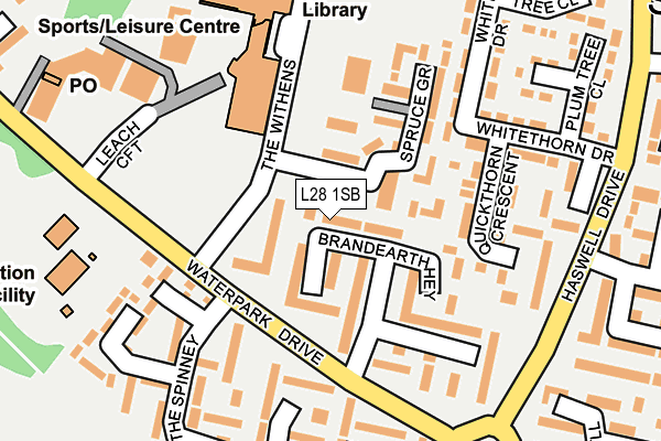 L28 1SB map - OS OpenMap – Local (Ordnance Survey)