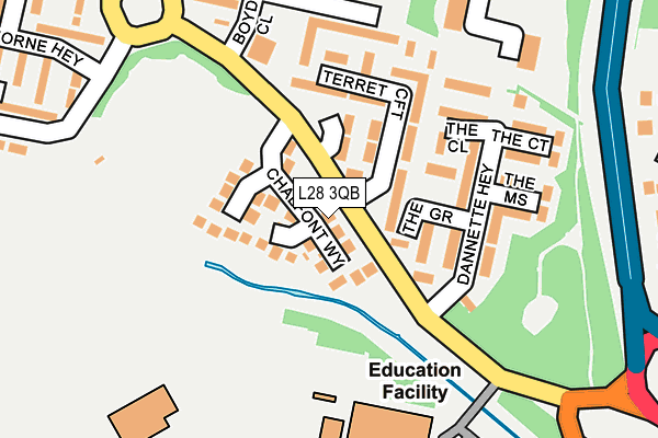 L28 3QB map - OS OpenMap – Local (Ordnance Survey)