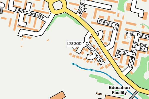 L28 3QD map - OS OpenMap – Local (Ordnance Survey)