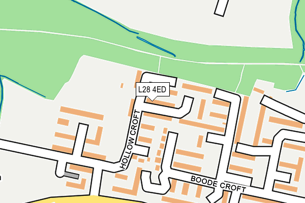 L28 4ED map - OS OpenMap – Local (Ordnance Survey)