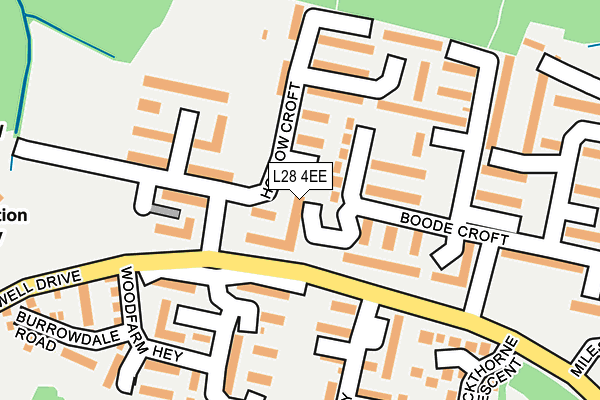 L28 4EE map - OS OpenMap – Local (Ordnance Survey)