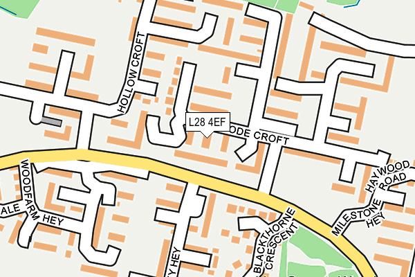 L28 4EF map - OS OpenMap – Local (Ordnance Survey)