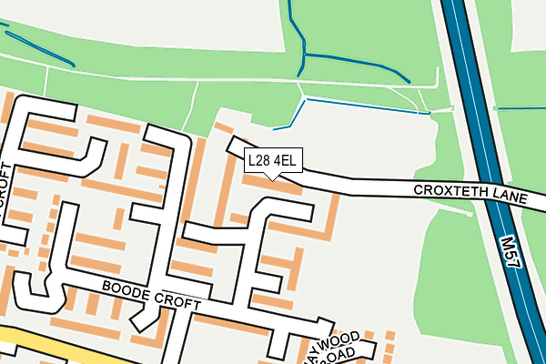 L28 4EL map - OS OpenMap – Local (Ordnance Survey)