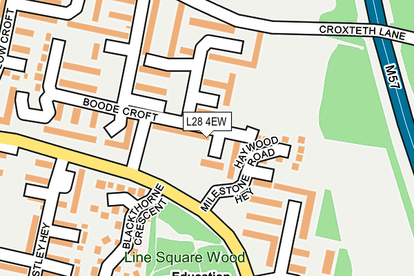 L28 4EW map - OS OpenMap – Local (Ordnance Survey)