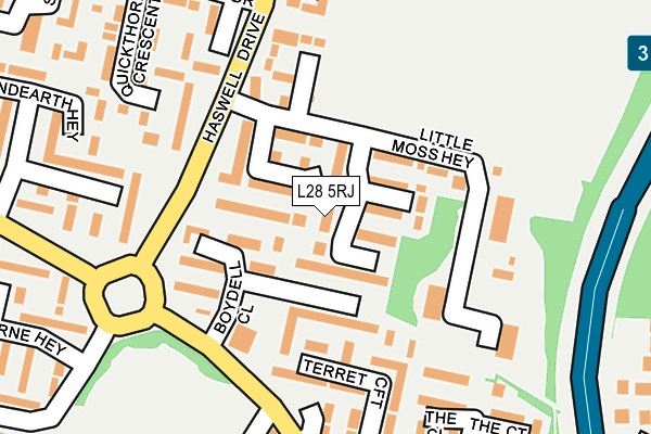 L28 5RJ map - OS OpenMap – Local (Ordnance Survey)
