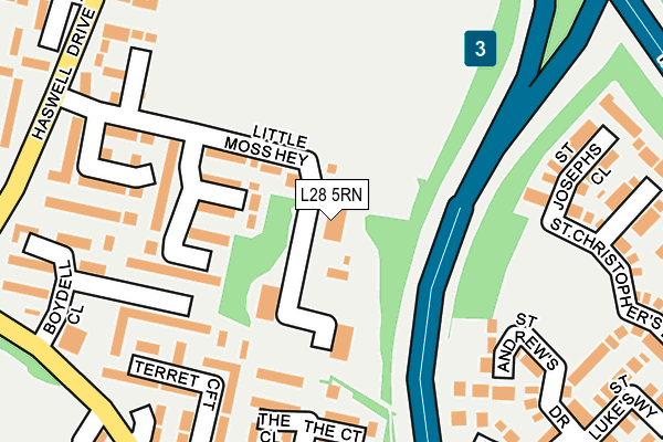 L28 5RN map - OS OpenMap – Local (Ordnance Survey)