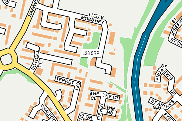 L28 5RP map - OS OpenMap – Local (Ordnance Survey)